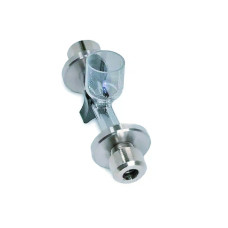 Glass Polarimeter tube, Centre cup, Metal end caps, SKU: 35-17, 100 mm Glass  -  Bellingham+Stanley UK